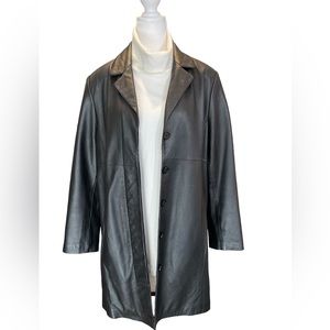 Vintage Apt.9 ‘90s Womens Lamb Leather Jacket large black Gently Used Condition.